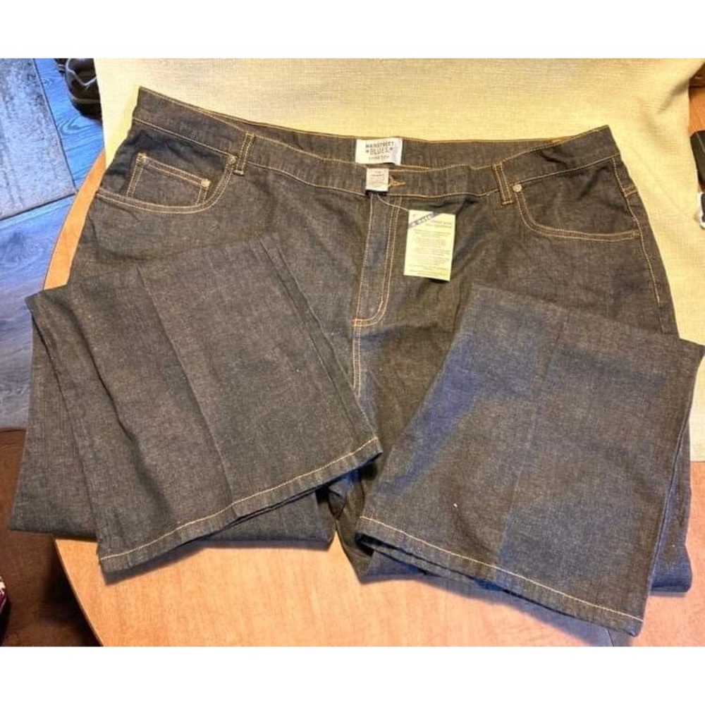 Mainstreet Blues Stretch Dark Wash Denim Jeans Plus Size 26W Straight Leg NWT